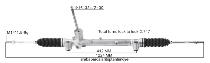 DODGE/CHRYSLER hidrolik direksiyon kremayeri 77367810 68263318aa 52060738 52060739 51967456 52076430 52113668 52005180 51936135 52158027 52158028 2PR04D2794 - Premium Motosiklet Yedek Parçaları