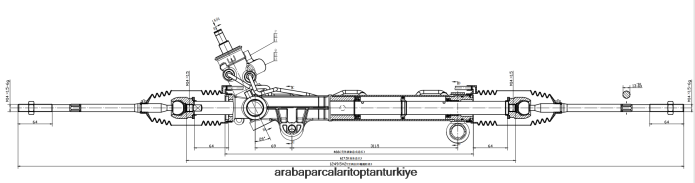 BUICK hidrolik direksiyon kremayeri 26079913 2PR04D2713 - Izmir Motosiklet Yedek Parçaları