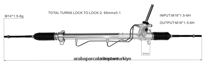 CHEVROLET hidrolik direksiyon kremayeri 22930456 2PR04D2707 - Araba Parçaları Toptan