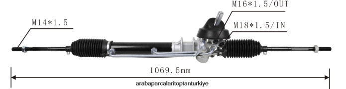 CHEVROLET hidrolik direksiyon kremayeri 94754800 2PR04D2693 - Izmir Motosiklet Yedek Parçaları