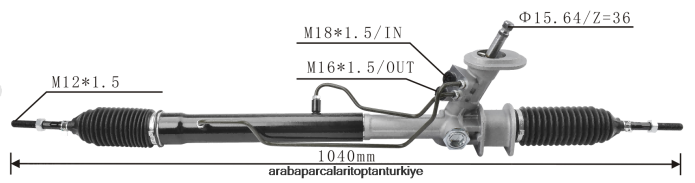CHEVROLET hidrolik direksiyon kremayeri 96425094 96535302 96535297 2PR04D2710 - Motosiklet Yedek Parçaları
