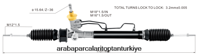 CHEVROLET hidrolik direksiyon kremayeri s11-3400010bb 96518943 96518944 96879491 2PR04D2681 - Konya Motosiklet Yedek Parçaları