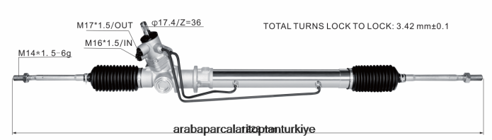 DAIHATSU hidrolik direksiyon kremayeri 44504-87601-000 2PR04D2811 - Konya Motosiklet Yedek Parçaları