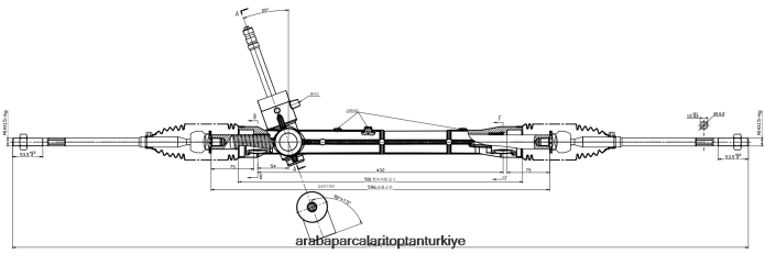 GEELY hidrolik direksiyon kremayeri 40360-30400 2PR04D2848 - Araba Parcalari Türkiye