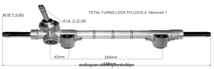 FIAT hidrolik direksiyon kremayeri 52044921 52044919 520449190 2PR04D2799 - Araba Parçaları Toptan Türkiye