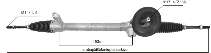 HONDA hidrolik direksiyon kremayeri 51336-s04-001 53400-t9a-003 2PR04D2540 - Motosiklet Yedek Parçaları
