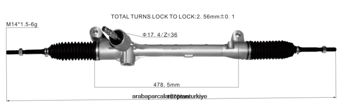 HONDA hidrolik direksiyon kremayeri 53400-t5r-a01 2PR04D2849 - Araba Parçaları Toptan Türkiye