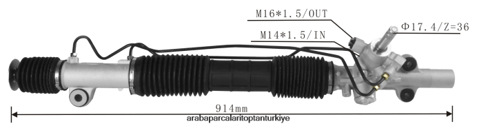 HONDA hidrolik direksiyon kremayeri 53606-s5a-j01 2PR04D2534 - Premium Motosiklet Yedek Parçaları