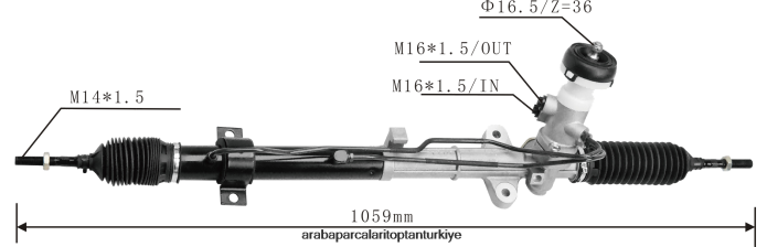 HYUNDAI/KIA hidrolik direksiyon kremayeri 57700-1z000 57700-1m500 2PR04D2733 - Izmir Motosiklet Yedek Parçaları