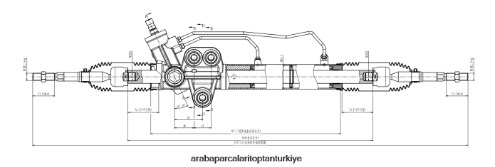 ISUZU hidrolik direksiyon kremayeri 8-97239781-2 2PR04D2613 - Izmir Motosiklet Yedek Parçaları