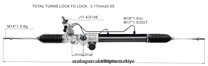 ISUZU hidrolik direksiyon kremayeri 8-97943521-0 2PR04D2607 - Araba Parçaları Toptan