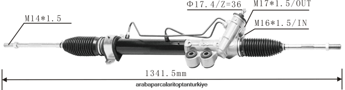 ISUZU hidrolik direksiyon kremayeri 8-98231299-0 2PR04D2609 - Araba Parçaları Toptan Türkiye