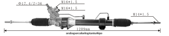 MAZDA hidrolik direksiyon kremayeri s0h8-32-110a 2PR04D2643 - Izmir Motosiklet Yedek Parçaları