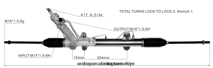 MERCEDES-BENZ/BMW hidrolik direksiyon kremayeri 9044600300 2PR04D2431 - Konya Motosiklet Yedek Parçaları