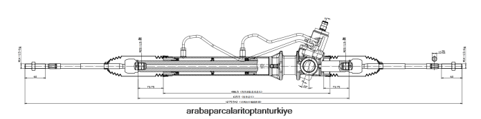 NISSAN hidrolik direksiyon kremayeri 490010w015 490010w010 2PR04D2564 - Premium Motosiklet Yedek Parçaları
