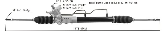 NISSAN hidrolik direksiyon kremayeri 49001-5m406 49001-5m407 49001-bn013 2PR04D2578 - Araba Parcalari Türkiye