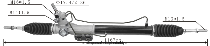 NISSAN hidrolik direksiyon kremayeri 49200-3x03a 2PR04D2585 - Araba Parçaları Fiyatları