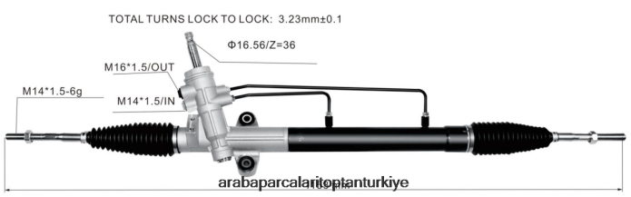 PROTON/PERODUA hidrolik direksiyon kremayeri pw920775 2PR04D2653 - Izmir Motosiklet Yedek Parçaları