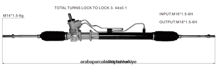 RENAULT hidrolik direksiyon kremayeri 7700433725 2PR04D2804 - Premium Motosiklet Yedek Parçaları