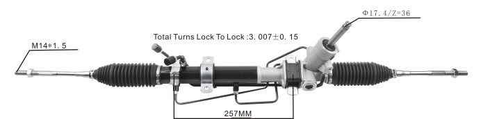 SUBARU hidrolik direksiyon kremayeri 34110sa080 34110sa130 2PR04D2814 - Premium Motosiklet Yedek Parçaları