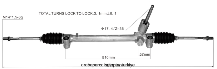 SUZUKI hidrolik direksiyon kremayeri 48500-52r01 2PR04D2621 - Konya Motosiklet Yedek Parçaları