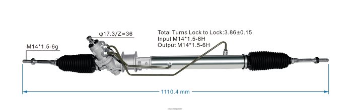 SUZUKI hidrolik direksiyon kremayeri 48580-65d51 2PR04D2614 - Premium Motosiklet Yedek Parçaları