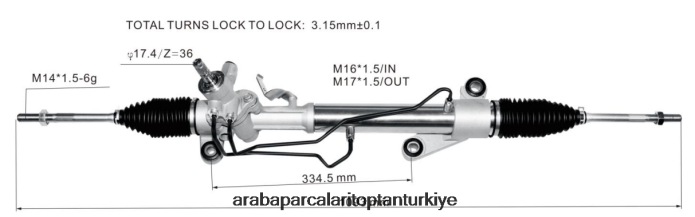 TOYOTA hidrolik direksiyon kremayeri 44200-13021 44250-02170 2PR04D2473 - Izmir Motosiklet Yedek Parçaları
