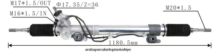 TOYOTA hidrolik direksiyon kremayeri 44200-60090 2PR04D2489 - Araba Parçaları Toptan Türkiye