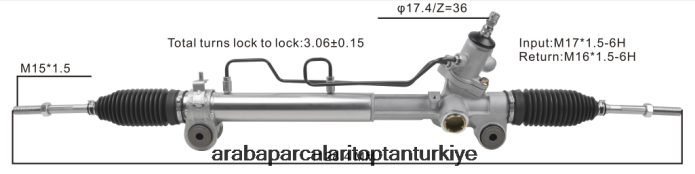 TOYOTA hidrolik direksiyon kremayeri 44250-06190 2PR04D2495 - Araba Parçaları Fiyatları