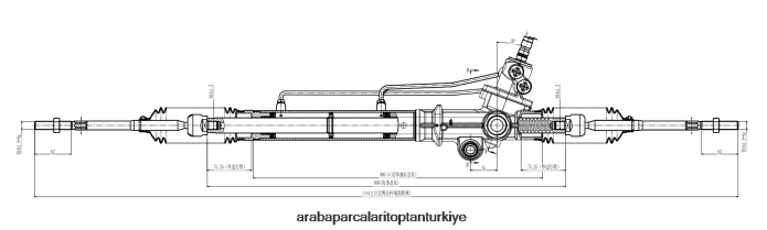 TOYOTA hidrolik direksiyon kremayeri 44250-0b020 2PR04D2468 - Araba Parcalari Türkiye