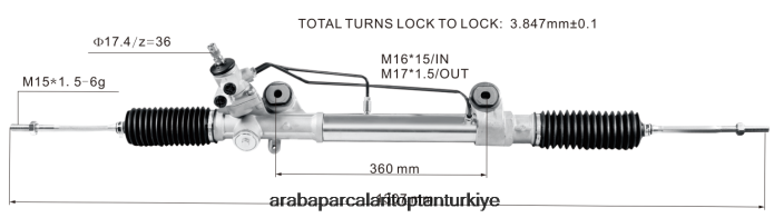 TOYOTA hidrolik direksiyon kremayeri 44250-0k800 44250-0k600 2PR04D2469 - Araba Parçaları Toptan Türkiye