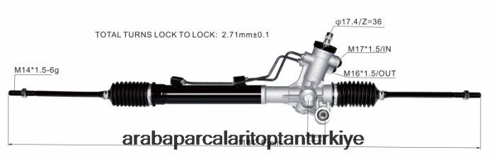 TOYOTA hidrolik direksiyon kremayeri 44250-42032 2PR04D2492 - Honda Motosiklet Yedek Parçaları