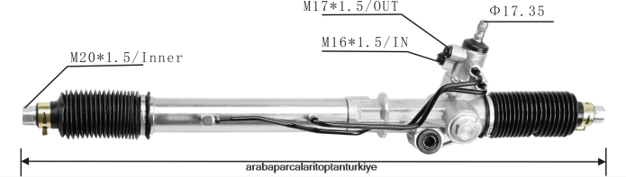 TOYOTA hidrolik direksiyon kremayeri 44250-60012 44200-60351 2PR04D2487 - Araba Parçaları Toptan