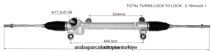 TOYOTA hidrolik direksiyon kremayeri 45510-02490 2PR04D2442 - Honda Motosiklet Yedek Parçaları
