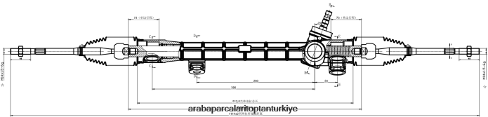 TOYOTA hidrolik direksiyon kremayeri 45510-12290 2PR04D2479 - Araba Parçaları Toptan Türkiye