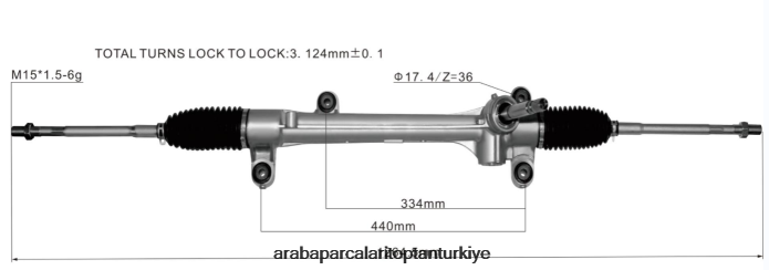TOYOTA hidrolik direksiyon kremayeri 45510-28131 2PR04D2512 - Honda Motosiklet Yedek Parçaları