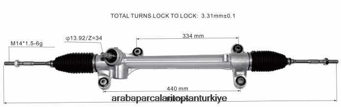 TOYOTA hidrolik direksiyon kremayeri 45510-47030 45510-47020 2PR04D2444 - Premium Motosiklet Yedek Parçaları