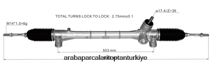 TOYOTA hidrolik direksiyon kremayeri 45510-47060 2PR04D2476 - Araba Parçaları Toptan Satış