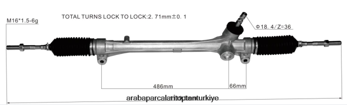 TOYOTA hidrolik direksiyon kremayeri 45510-48070 2PR04D2520 - Motosiklet Yedek Parçaları