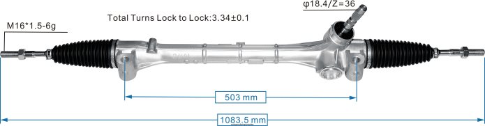 TOYOTA hidrolik direksiyon kremayeri 45510-58060 2PR04D2497 - Araba Parçaları Toptan