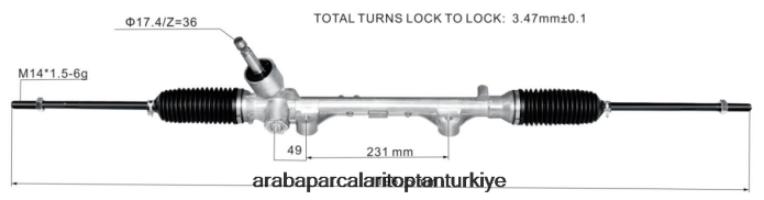 TOYOTA hidrolik direksiyon kremayeri 45510-bz350 2PR04D2467 - Araba Parçaları Toptan