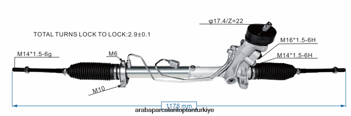 VOLKSWAGEN hidrolik direksiyon kremayeri 6q2423055p 2PR04D2426 - Araba Parçaları Toptan Satış