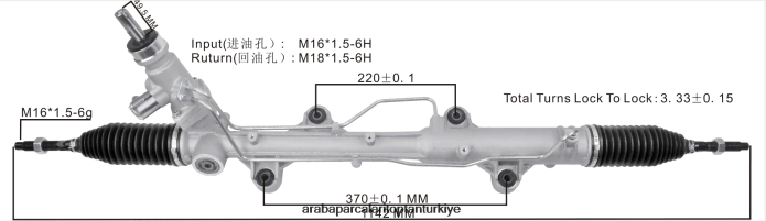 VOLKSWAGEN hidrolik direksiyon kremayeri 7e1 422 061g 2PR04D2420 - Motosiklet Yedek Parçaları