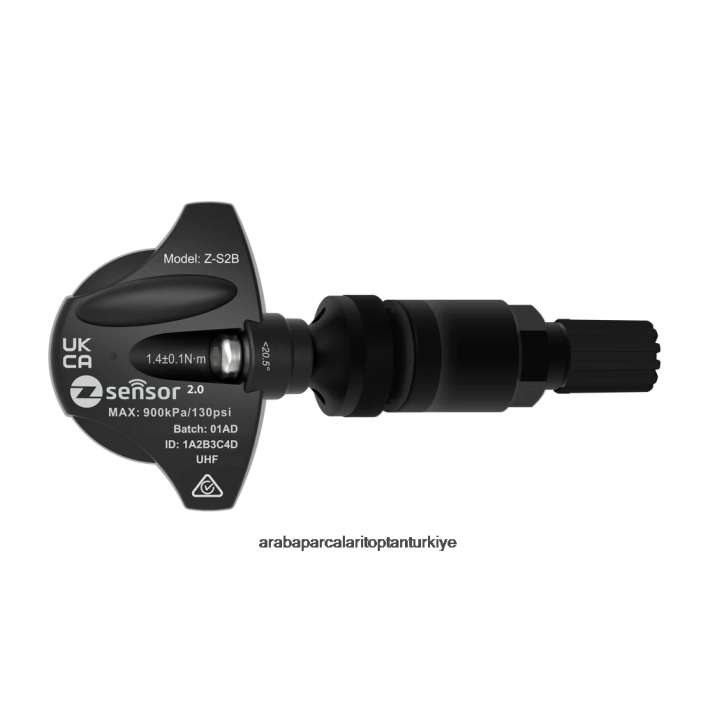 abarth oe yedek tpms sensörü - oe p/n bhb637140 frekans 433mhz 4X2D1518 - Motosiklet Yedek Parçaları metal valf gövdesi - siyah