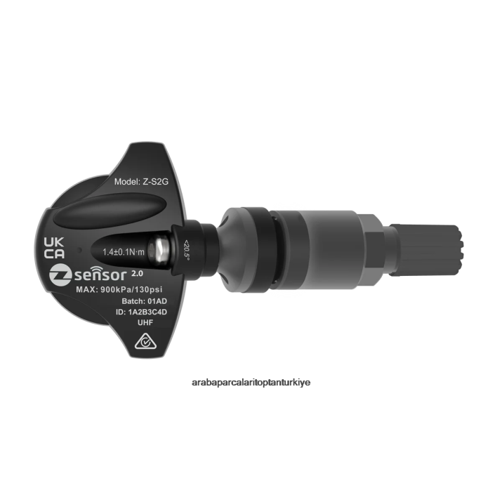 holden oe yedek tpms sensörü - oe p/n 95712232, 13598773 frekans 433mhz 4X2D1391 - Izmir Motosiklet Yedek Parçaları metal valf gövdesi - koyu gri